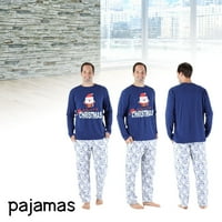 Obiteljska odjeća za božićne pidžame postavljeno Ležerno tiskano odjeće za spavanje Unizirano odjeće