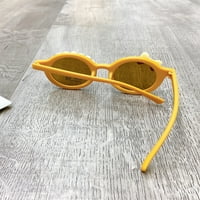 Little Kids Ljetne sunčane naočale, Pearl okrugli okvir Luk Pismo anti-UV sunčane naočale, UV zračne