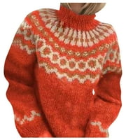 Gotyou Proljetni vrhovi Žene Ležerne prilike pulover Labavi s dugim rukavima džemper s visokim vratom