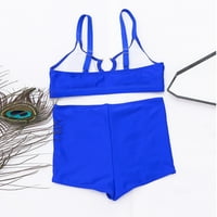 FVWitlyh bikini setovi za žene plus veličine kupaćih odijela za žene s kratkim kupaćim kupaćim kostima