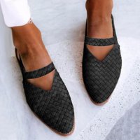 Sandale za homedle za žene Dressy ljeto - ljeto nošenje na novim udobnim ravnim povremenim ženskim sandalama