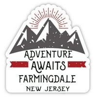 FarmingDale New Jersey Suvenir Vinil naljepnica naljepnica Avantura čeka dizajn