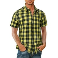 Muška modna bluza Top Tropic Style Print Hawaii Ljetna košulja Muška na otvorenom Vintage gumba Kratki