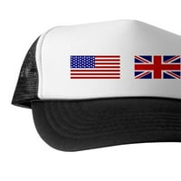 Cafepress - USA zastava u Velikoj Britaniji - Jedinstveni kapu za kamiondžija, klasični bejzbol šešir