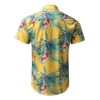 Košulje za muškarce Grafičke masene proljeće ljeto havajska plaža tropsko dugme dugme tiskani kratki