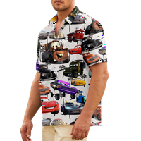 Automobili Tema košulja Meka prednja odjeća za ovratnik za muškarce sa džepom prsa