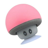 Linyer True Bežična šik slatka gljiva mini zvučnika za usisni čaše za telefon za telefon ružičasta 55