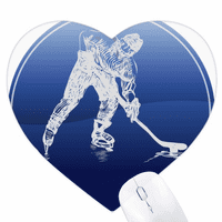 Zimska sportska klizaljka i hokej na ledu Vodeni kolut MousePad Gumeni mat