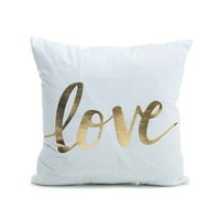 Fymalll 45 * kauč na razvlačenje jastuk jastuk super mekani ananas ljubavna slova bronziranje srebrnog