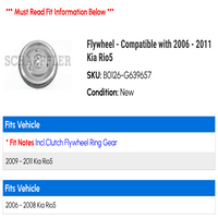 Flywheel - kompatibilan sa - Kia Rio 2010