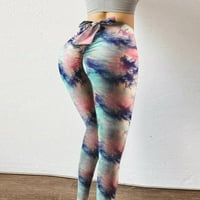 Aufmer Hlače za žensko čišćenje elastičnih struka Sportske hlače Duge ispis Yoga hlače za žene Ispis visokog struka Stretch Stretch fitness yoga hlače