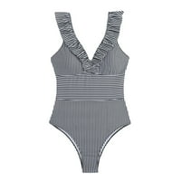 Royallove ženski jednodijelni kupaći kostimi seksi čipka klasični stripe jednodijelni kupaći kostim