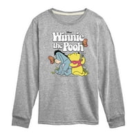 Winnie The Pooh - Leptir prijatelji sa Eyeyorom - grafička majica dugih rukava i mladosti