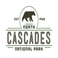 Nacionalni park sjevernih kaskada, Washington, Bear, Contour, Vector