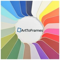ArttoFrames 9x31 Hollyhock prilagođeni prostirki za okvir za slike s otvorom za 5x27 fotografije. Samo mat, okvir nije uključen
