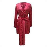 Crvene haljine za žene Ljetne modne haljine veličine xl
