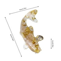 Wepro Natural šljunčani pad ljepila riblje oblik mali ukrasi ukras poklon ukrasi