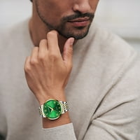 Muški satovi Poslovni modni modni gents Kvarc od nehrđajućeg čelika Vodootporni sat