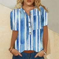 Žene T majice Labavi fit vrhovi za ljetni trendi tiskani majica s kratkim rukavima, majica za majicu