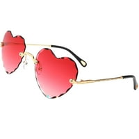Oporne naočale za sunčanje bez riskih naočala - gradijent crvene boje, kako je opisano