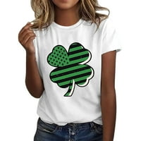 Iopqo T majice za žene Žene Ležerne prilike Sankt Patrickov dan Print Top majica s kratkim rukavima
