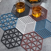 Stolni prostirke, tablica Izolacijska prostirka Coaster Hexagon Silikonski prostirki toplotno izolirana