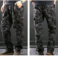 Muške hlače Pješačke teretne pantalone Teretne hlače Slim Multi džepne ravne pantalone na otvorenom