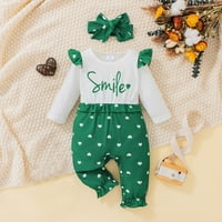 Baby Boy odjeća Toddler s dugim rukavima Romper Love Print Hoodie Kombinezona za glavu Djevojke odjeću
