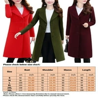 Grianlook dame odjeća rever kaput dugih rukava ženski kaput žene prekrivene jakne tople snimce kaputi s crvenim grmljem