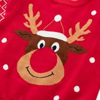 2-9t božićni džemper pulover dukserica Xmas odjeća za djecu Djevojka dječak plemen dugi rukav slatki