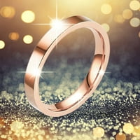 WEFUESD Prstenje nakita za žene Čvrsti prstenovi od nehrđajućeg čelika prstenovi za vjenčani prstenovi