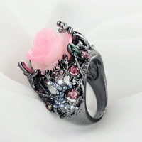 Caroomhouse Dekorativni prsten Nice-izgleda za cvijeće za cvijeće za ženu Žene prsten za nakit