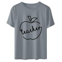 Prodajelice za žene Crewneck TEE majica kratkih rukava Teen Grils Modna odjeća Casual Comfy Pulover