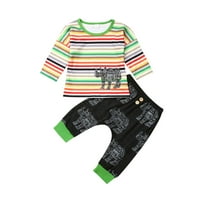Carolilly Toddler Baby Girl Majica Top + hlače pantalone odijelo dječje odjeće