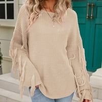 Duks GUZOM za žene na prodaju - Čvrsti džemperi za žene Trendi vrhovi Novi dolasci Khaki Veličina 4