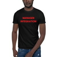 Crvena upravitelja Integracija kratkog rukava pamučna majica s nedefiniranim poklonima