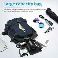Htwon Crossbody torbe za muškarce sa USB punjenjem Port Modni muški ručni ruksak plavi