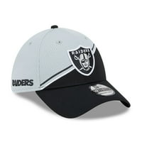 Muški novi Era Grey Black Las Vegas Raiders Srednjost 39Terty Fle Hat