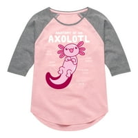 Instant poruka - Anatomija Axolotl - majica za grafičku majicu devojke i omladinske djevojke