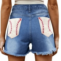 Žene ripped jean kratke hlače Ležerne ljetne tegobe odsječene traper kratke hlače sa džepovima