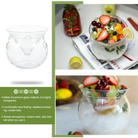 Staklena salata posuda prozirna hrana posluživanje posude za posudu od povrća
