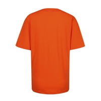 Dame Oktoberfest bluza Modni pivo Print Crew Crt Majica kratkih rukava Labavi pulover muške majice narančasti