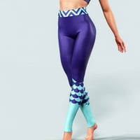 Joga hlače za žene vježbanje odjeće za žene ženske mješovite boje visokih struka tiskane sportske hlače