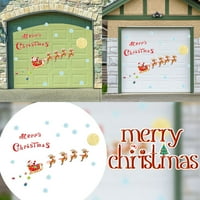 Božićne garažne ukrase Naljepnice Garažna vrata Božićni dekor Santa Snjegovinski naljepnici Set