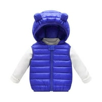 Odjeća za bebe dolje zadebljana jakna sa kapuljačom i srednja dječja jakna Chmora