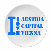 Austrijski kapitalni vienna ploča Dekorativni porculan salver za večeru