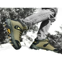 Ferndule Muške tople čizme Fau krzno planinarenje Plišani obložene cipele za snijeg Ležerne prilike