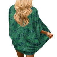 SHPWFBE Coversuit Coversuit za Wome Ljetne odjeće za žene pokriva šifonsku rupu s print kratkom cvjetnom