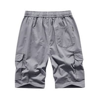FPQTRO TIME I TRU WOOMENS PLUS Veličina veličine pod Gildan muškim kratkim hlačama MENS casual čiste boje na otvorenom Pocket plaža Radna pantalona za teretna kratke hlače