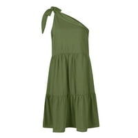 Haljine HHEI_K za žene Ženske ljetne haljine modni stil pune boje casual s ramena haljine